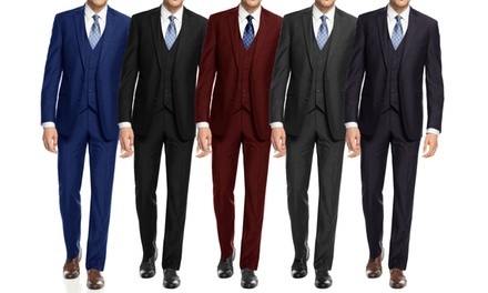 Braveman Men's Slim Fit Suit (3-Piece)