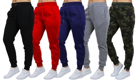 4-Pack Women's Galaxy By Harvic Loose-Fit Fleece Joggers