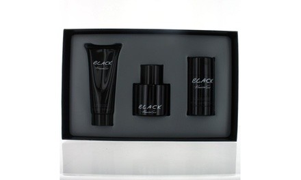 Black By Kenneth Cole 3.4Oz Edt Spray-3 Piece New Gift Set Box For Men