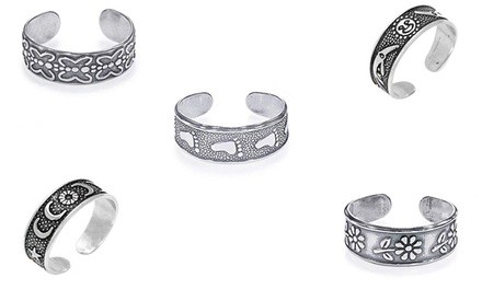 Sterling Silver Toe Rings by Verona