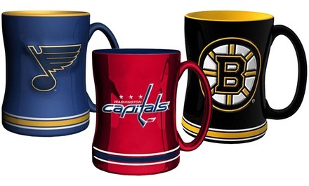 Boelter Brands NHL Sculpted Relief Mug (2-Pack)