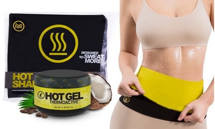 Waist Trimmer Belt with Fat Burner Cream