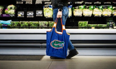 Duckhouse NCAA Reusable Grocery or Everyday Bag with Storage Pouch (2-Pack)