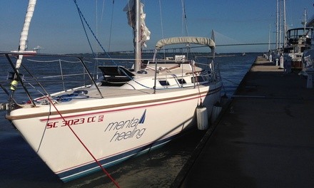 $384 for Charleston Harbor Private Sailboat Tour for Up to 6 - Charleston Sailboat Charters ($495 Value)  