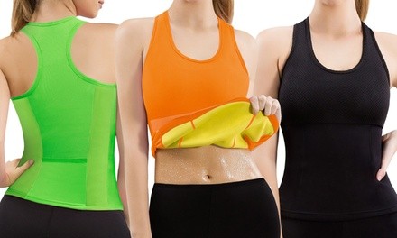 Women's Sweat Shaper Sports Tank. Plus Sizes Available.