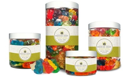 Sugar-Free CBD Gummy Bears from Premier Hemp (250mg, 750mg, 1500mg, 3000mg)	