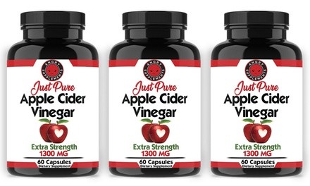 Angry Supplements Just Pure Apple Cider Vinegar (1-, 2-, or 3-Pack)