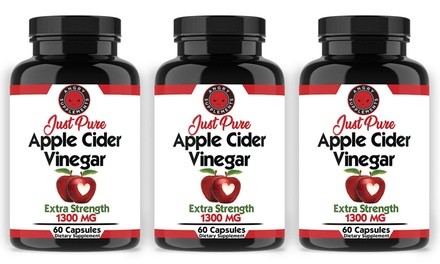 Angry Supplements Just Pure Apple Cider Vinegar (1-, 2-, or 3-Pack)