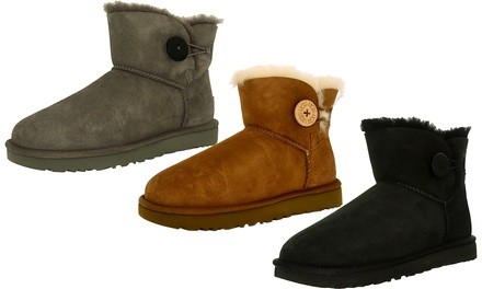 Ugg Women's Mini Bailey Button II High-Top Sheepskin Boots