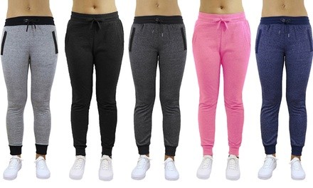 Galaxy By Harvic Women's Slim Fit Sweatpants. Plus Sizes Available.