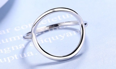 Sterling Silver Open Circle Ring by Amy & Annette