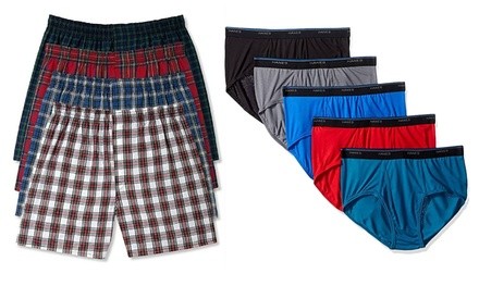 Hanes Men's Comfortblend Woven Boxers or Briefs (8- or 10-Pack)