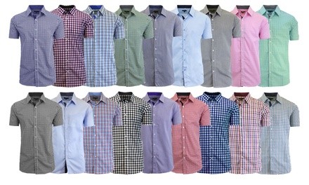 Men's Short-Sleeve Slim-Fit Mystery Dress Shirt (S-5XL)