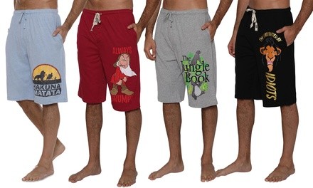 Disney Character-Themed Men's Pajama Shorts