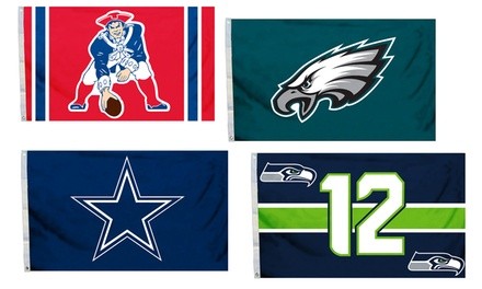 NFL Logo Flags with Grommets