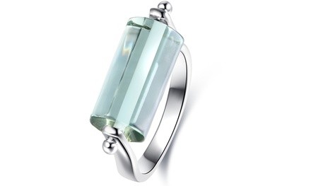 Genuine Green Amethyst Ring by Peermont