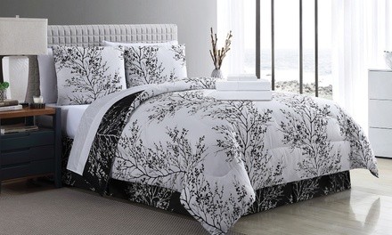 Leaf Bed-in-a-Bag Comforter Set with Sheets (8-Piece)