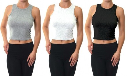 Women's Racerback Crop Tank Top