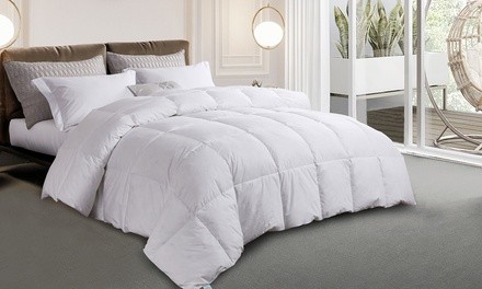 Martha Stewart Cotton White Goose Feather and Down Comforter