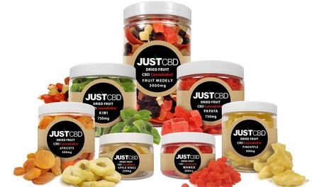 CBD Infused Dried Fruit from JustCBD (250mg–3000mg)
