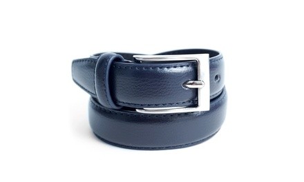 Kids Genuine Leather Dress Belt with Additional Free One