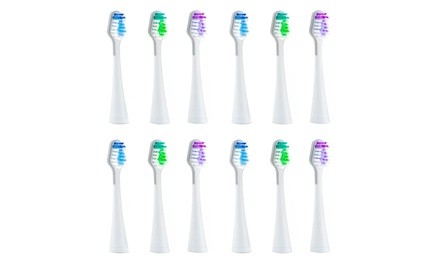 Replacement Brushes for Elite or Platinum Sonic Toothbrush (12-Pack)