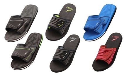 Norty Men's EVA Comfort Slides with Adjustable Strap