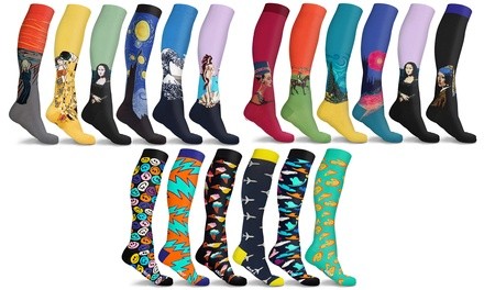 DCF Knee-High Compression Socks (6 Pairs)