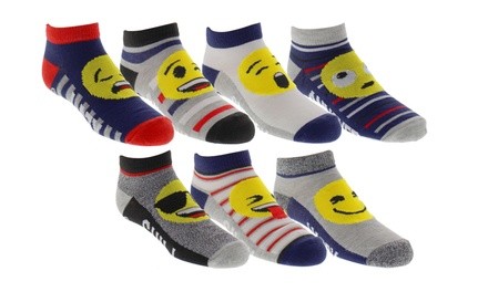 EMOJI Kids' Days of the Week Ankle Socks (7 Pairs)