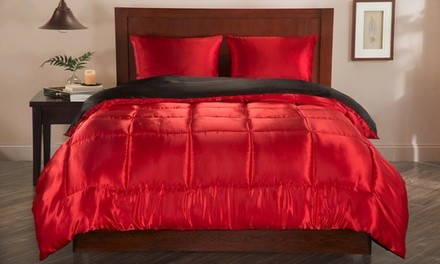 Luxury Satin Reversible Comforter Set (2- or 3-Piece)