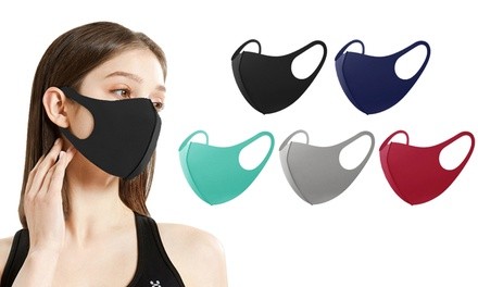 Unisex Non-Medical Reusable Cotton Face Masks (5- or 10-Pack)