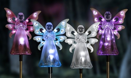 Solar Angel Stake with LED Wings