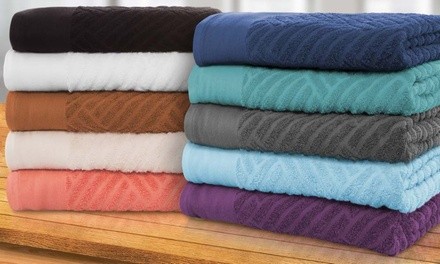 Superior 100% Egyptian Cotton Basket-Weave Towel Set (6-Piece)