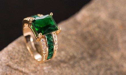 Gemstones Engagement Emerald Harmony Ring by Peermont