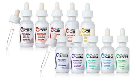 100% Organic Full Spectrum or Isolate CBD Oil Tinctures from Qualia CBD (250mg-1500mg)