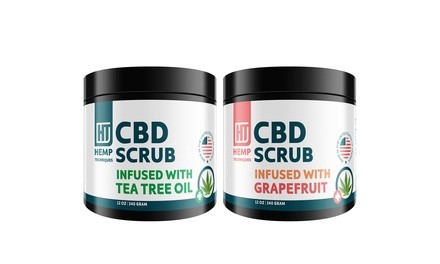 CBD Hemp Oil Body Scrub from Hemp Techniques (12 Oz.)