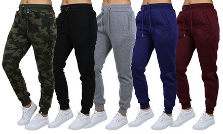 5-Pack Galaxy by Harvic Women's Loose-Fit Fleece Joggers