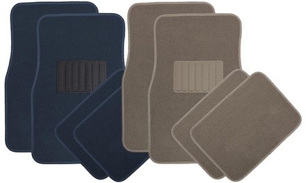 OxGord 4-Piece Full Set Universal Carpet Floor Mats for Car, SUV, Van & Trucks