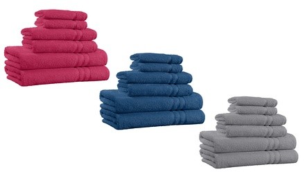 100% Cotton 6 Piece Towel Set Super Soft & Absorbent  - 650 GSM