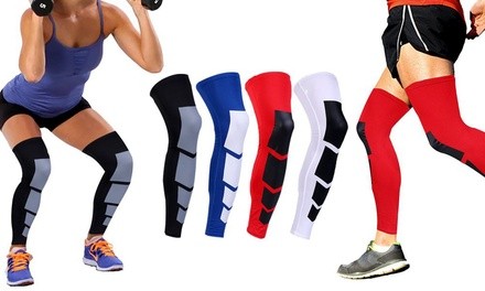 Unisex Full-Length Knee and Calf Compression Sleeves