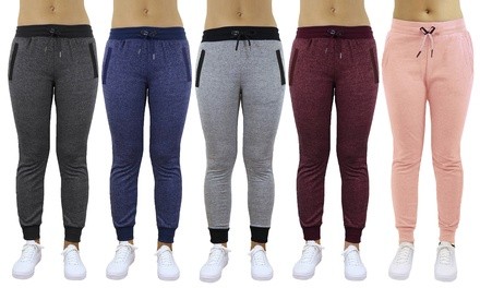 Galaxy By Harvic Women's Slim-Fit French Terry Joggers. Plus Sizes Available.
