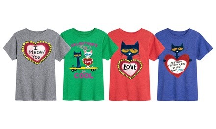 Instant Message: Pete the Cat Valentine's Day Kids T-Shirt