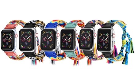 Posh Tech Friendship Bracelet Bands for Apple Watch Series 1, 2, 3, 4 & 5