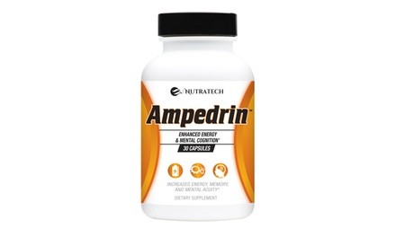 Ampedrin Nootropic Pills for Energy and Mental Cognition (30-Count)