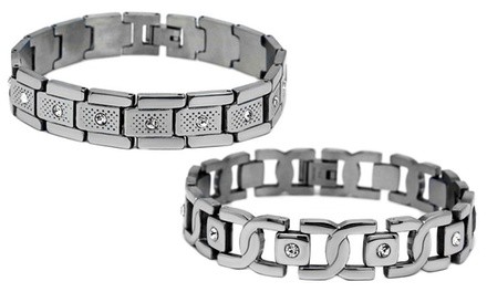 Stainless Steel Cubic Zirconia Bracelet