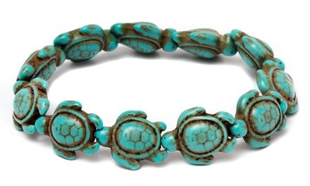 Genuine Handmade Turquoise Sea Turtles Bracelet by DREAMGEM