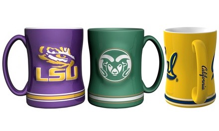 Boelter Brands NCAA Sculpted Relief Mug (2-Pack)