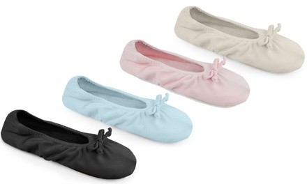 Muk Luks Women's Satin Ballerina Slippers 