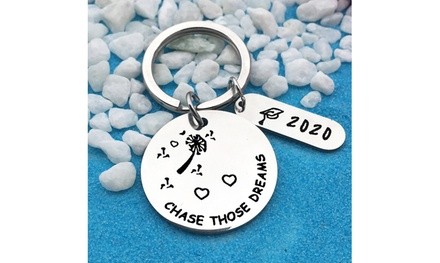 2020 Graduation Souvenir Keychain Engraved Doctor Hat Key Ring For Friend Gifts