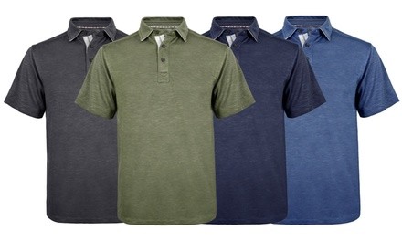 Victory Men's Modal Blend Contrast Stitched Pique Polo (M-2XLT)